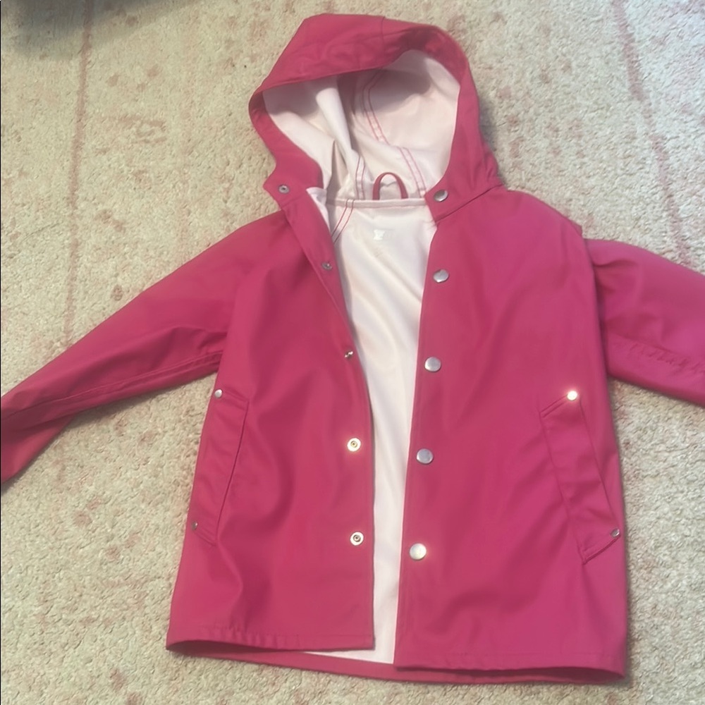 Kids Pink Hooded Jacket